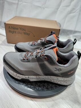 NEW Kuru Womens Atom Trail Hiking Shoes Grey, Black & Orange SIZE WOMENS 9 M 7.5